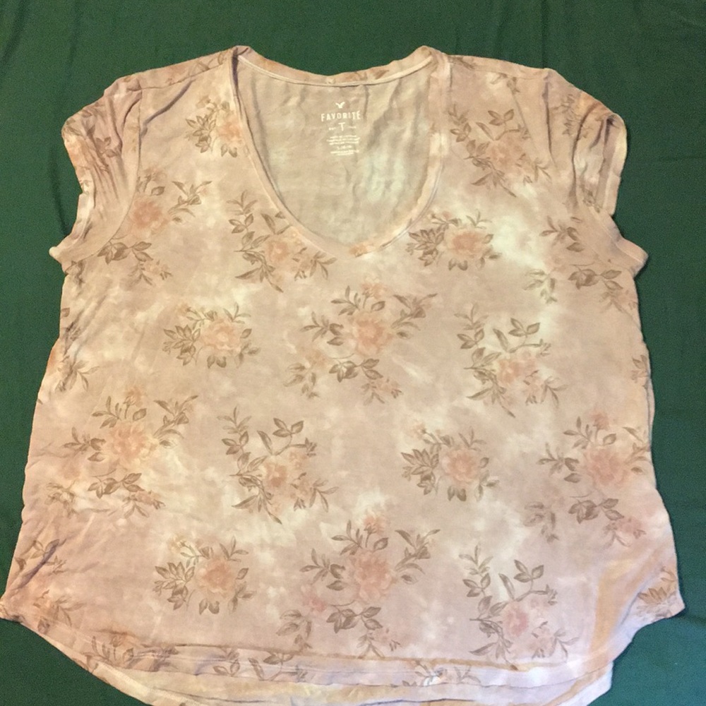 Floral American Eagle Tee